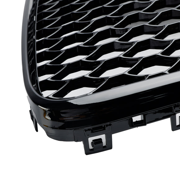 2005-2015 Audi Q7 SQ7 4L Grille d'aération de radiateur de pare-chocs avant Grille noire brillante