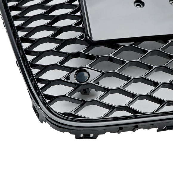 2005-2015 Audi Q7 SQ7 4L Grille d'aération de radiateur de pare-chocs avant Grille noire brillante