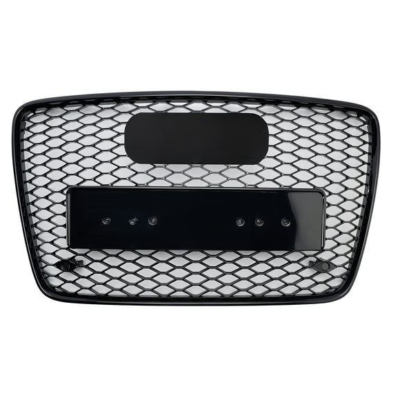 2005-2015 Audi Q7 SQ7 4L Grille d'aération de radiateur de pare-chocs avant Grille noire brillante