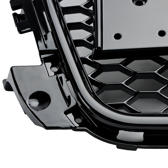 2008–2013 Audi A3 S3 8P Waben-Frontstoßstangengrill im RS3-Stil, glänzend schwarzer Kühlergrill