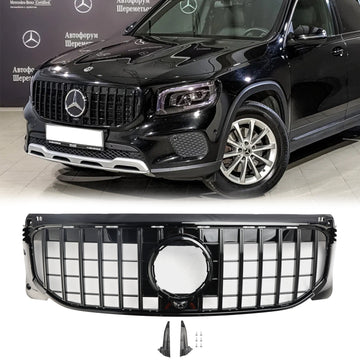Mercedes Benz Classe GLB X247 GLB180/200/220/250 2020-2023 Griglia paraurti anteriore Griglia stile AMG nera/diamantata