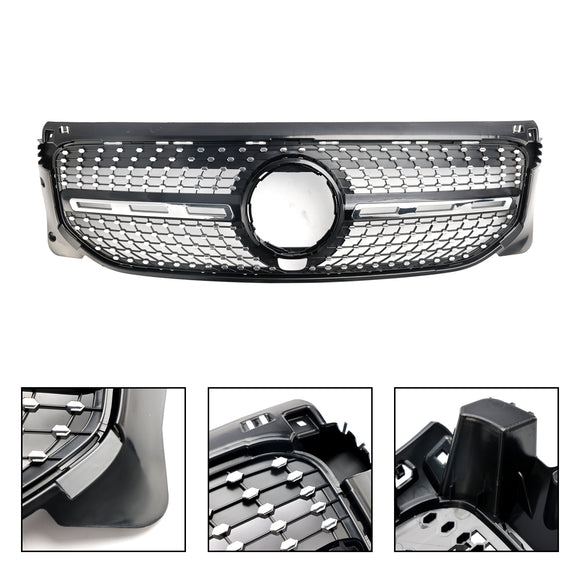 Mercedes Benz Classe GLB X247 GLB180/200/220/250 2020-2023 Griglia paraurti anteriore Griglia stile AMG nera/diamantata