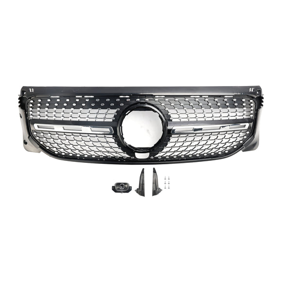 Mercedes Benz Classe GLB X247 GLB180/200/220/250 2020-2023 Griglia paraurti anteriore Griglia stile AMG nera/diamantata
