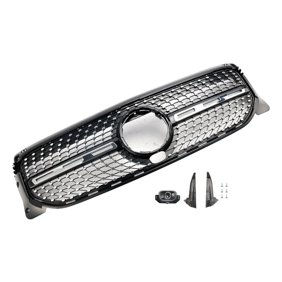 Mercedes Benz Classe GLB X247 GLB180/200/220/250 2020-2023 Griglia paraurti anteriore Griglia stile AMG nera/diamantata