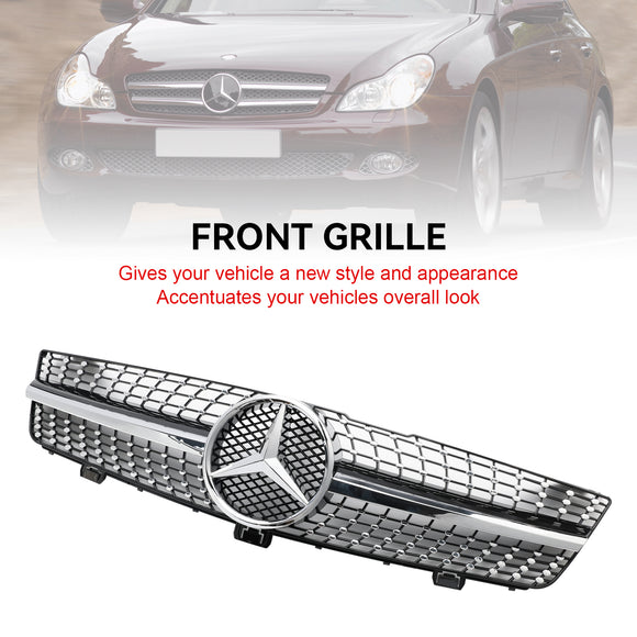 Mercedes Benz Classe CLS W219 Griglia paraurti anteriore C219 CLS350/500/550/CLS63 2008-2010 Griglia a diamante