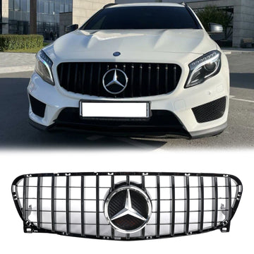 Mercedes Benz Classe GLA W156 Griglia paraurti anteriore X156 GLA200/220/250/GLA45 2013-2017 Griglia nera in stile GT