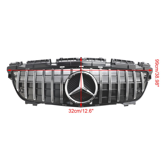 Mercedes Benz Clase SLK R172 SLK200/250/350/SLK55 AMG 2011-2016 Parrilla de parachoques delantero parrilla cromada estilo GT