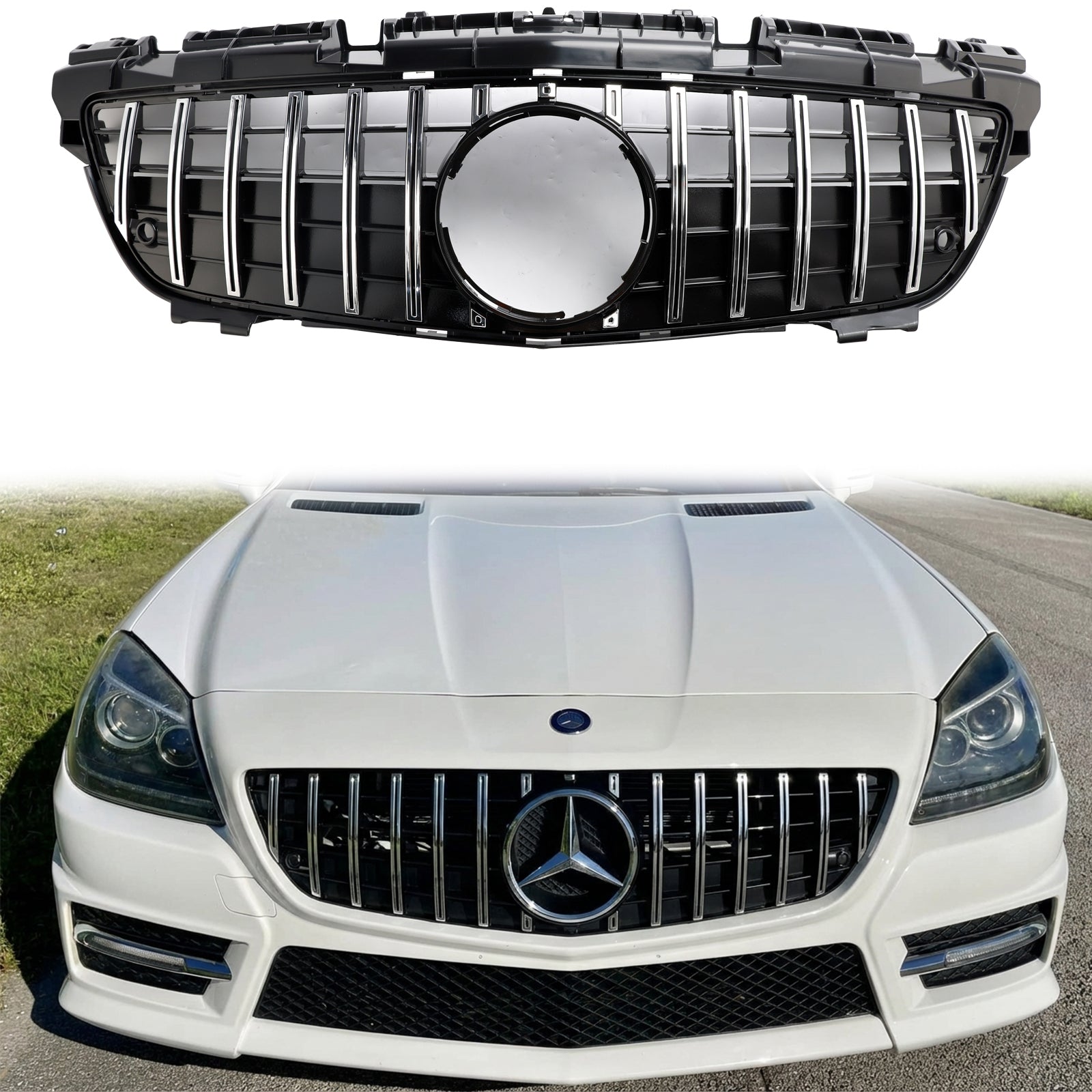 2011-2016 Mercedes Benz SLK-Class R172 GT Style Grille Front