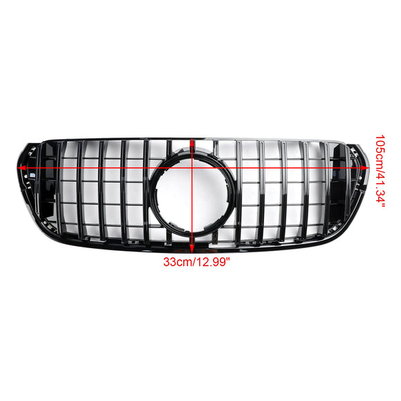 Mercedes Benz Classe X X470 W470 Griglia paraurti anteriore nera stile AMG per X220d X250d X350d 2017-2020