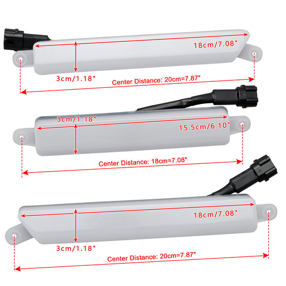 Luci LED bianche/gialle della griglia del paraurti anteriore 2016-2023 del guardia forestale T6/T7 limitato/XL/XLT/Wildtrak di Ford