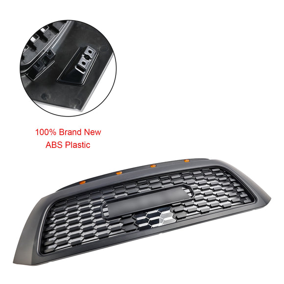 Griglia anteriore sostitutiva nera opaca con luce LED per Toyota Tundra TRD PRO 2006-2009 & Lettera