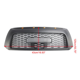 Griglia anteriore sostitutiva nera opaca con luce LED per Toyota Tundra TRD PRO 2006-2009 & Lettera - 0