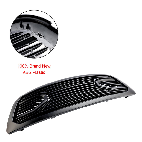 Dodge Ram 1500 2009-2012 Griglia paraurti anteriore stile Big Horn Griglia di ricambio nera opaca con luci a LED