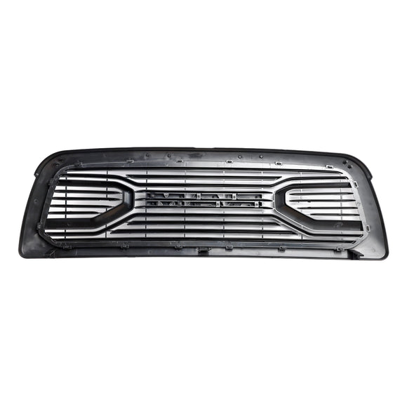 Dodge Ram 1500 2009-2012 Griglia paraurti anteriore stile Big Horn Griglia di ricambio nera opaca con luci a LED