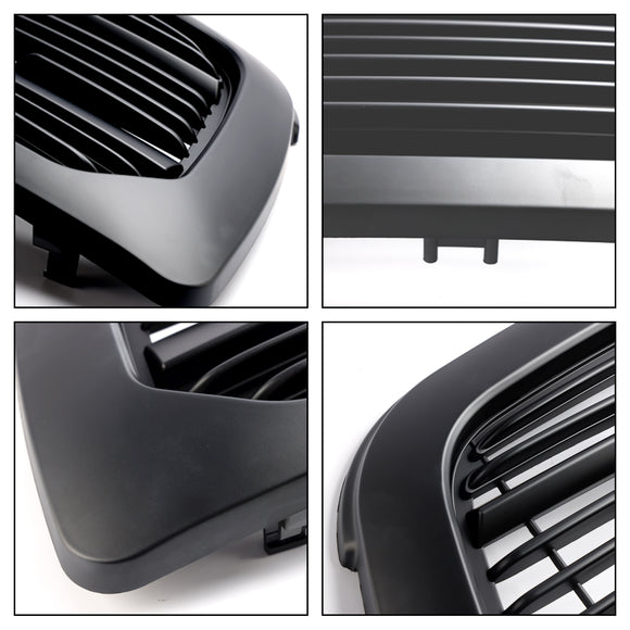 Griglia Big Horn nera opaca Dodge Ram 1500 2009-2012 con griglia sostitutiva per paraurti anteriore con luce a LED