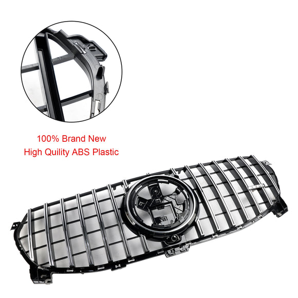 Mercedes-Benz GLE-Class W167 2020-2022 GLE350/450/400d Standard Front Bumper Grille Glossy Black Grill