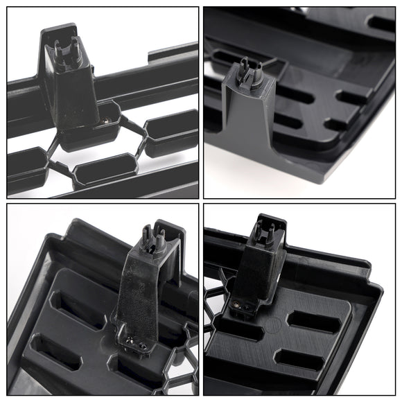 Toyota Tacoma 1997 1998 1999 2000 TRD PRO Style Griglia anteriore a nido d'ape nera opaca con luce LED & Lettera