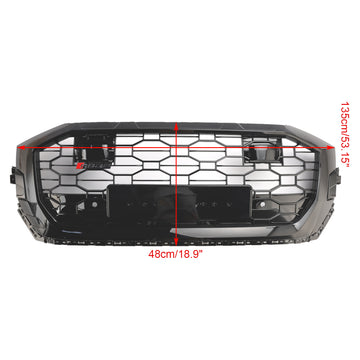 Audi Q8 SQ8 2019-2023 RSQ8 Style Front Honeycomb Mesh Grill Gloss Black Grille - 0
