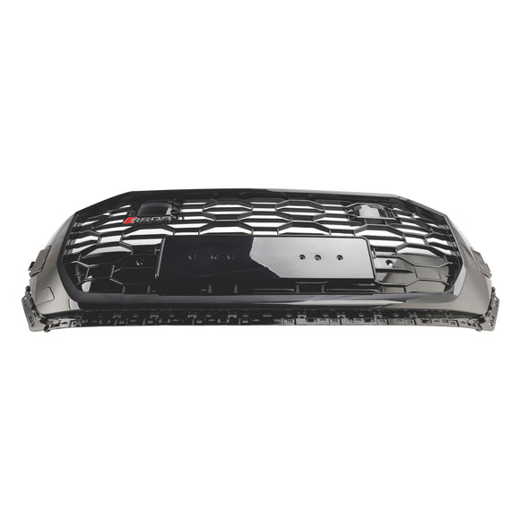 Audi Q8 SQ8 2019-2023 RSQ8 Style Grille avant en nid d'abeille Grille noire brillante