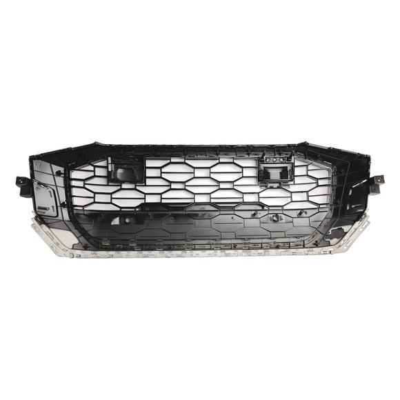 Audi Q8 SQ8 2019-2023 RSQ8 Style Grille avant en nid d'abeille Grille noire brillante