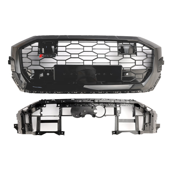 Audi Q8 SQ8 2019-2023 RSQ8 Style Grille avant en nid d'abeille Grille noire brillante