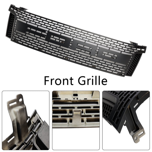 2012-2015 Ford Ranger T6 PX1 Raptor Calandre supérieure de remplacement de pare-chocs avant Grille noire