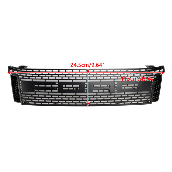 2012-2015 Ford Ranger T6 PX1 Raptor Calandre supérieure de remplacement de pare-chocs avant Grille noire