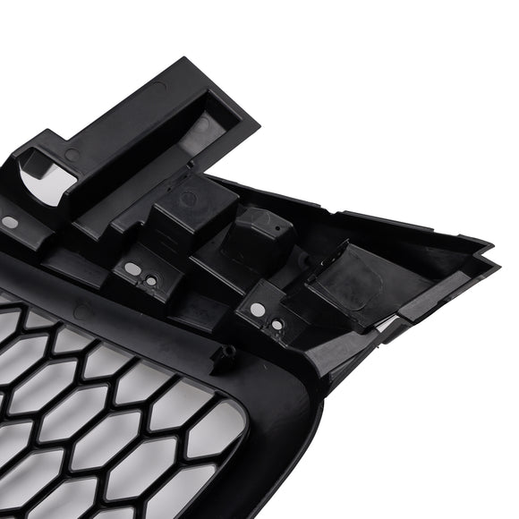 2009-2012 Audi Q5/Q5 Sline Noir RSQ5 Grille de style nid d'abeille Grille de remplacement de pare-chocs avant avec emblème d'anneau