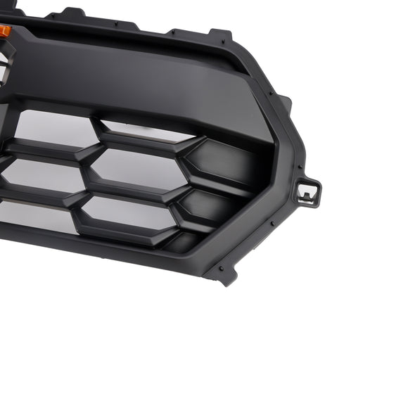 Griglia paraurti anteriore stile TRD PRO per Toyota Tacoma 2024-2025, griglia nera con LED & Barra luminosa