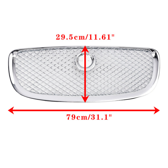 Jaguar XJ Front Bumper Grill 2010 2011 2012 2013 2014 2015 Air Intake Radiator Mesh Chrome / Black Grille