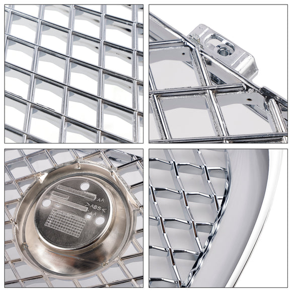 Jaguar XJ Front Bumper Grill 2010 2011 2012 2013 2014 2015 Air Intake Radiator Mesh Chrome / Black Grille
