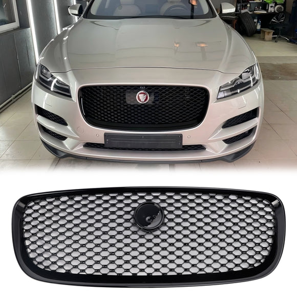 Jaguar F-PACE X761 2016 2017 2018 2019 2020 calandre avant radiateur d'admission d'air pare-chocs grille noire