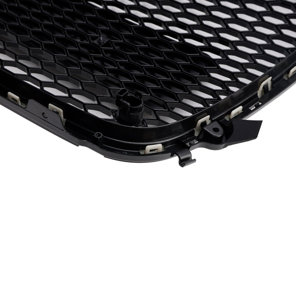 2010-2015 Audi A1 /A1 Sline RS Style Grille Gloss Black Front Bumper Honeycomb Mesh Sport Grill