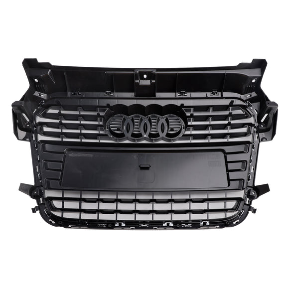 Audi A1/A1 S-Line 2010-2015 Grille de remplacement de pare-chocs avant Grille à lamelles en maille chromée