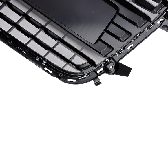 Audi A1/A1 S-Line 2010-2015 Grille de remplacement de pare-chocs avant Grille à lamelles en maille chromée