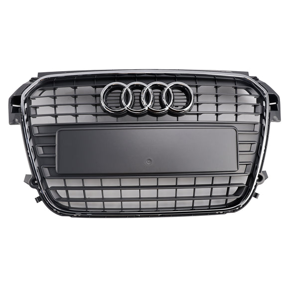 Audi A1/A1 S-Line 2010-2015 Grille de remplacement de pare-chocs avant Grille à lamelles en maille chromée