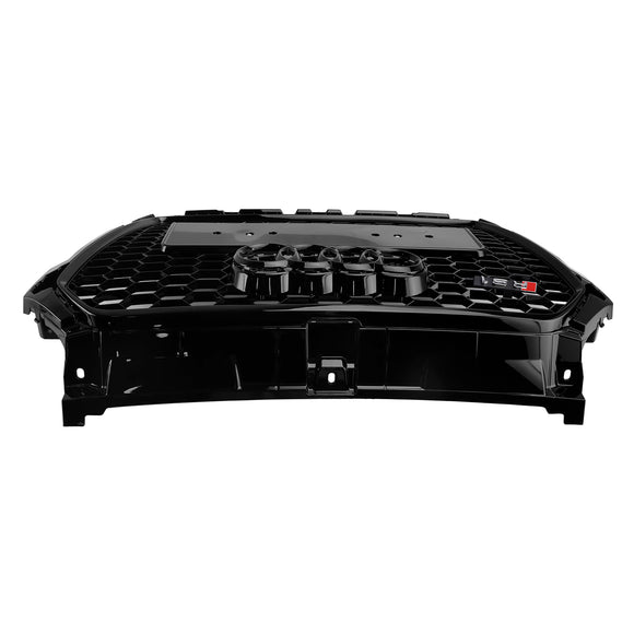 2014-2019 Audi A1 / S1 8X RS Style Grille Front Bumper Honeycomb Mesh Glossy Black Grille
