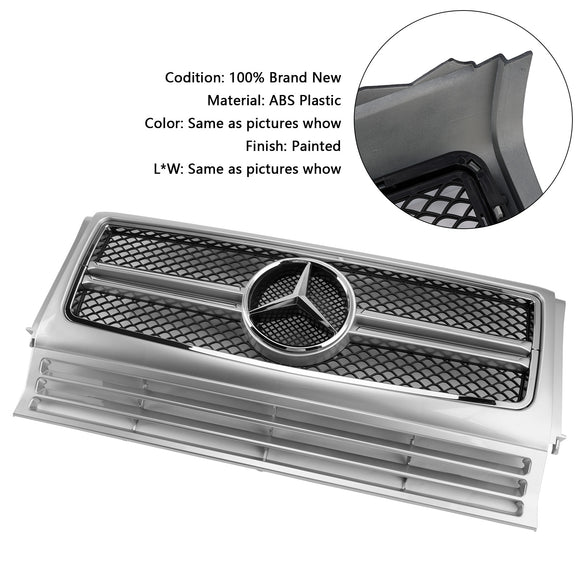 Mercedes Benz G-Class W463 1990-2018 Chrome Grille Front Bumper Grill