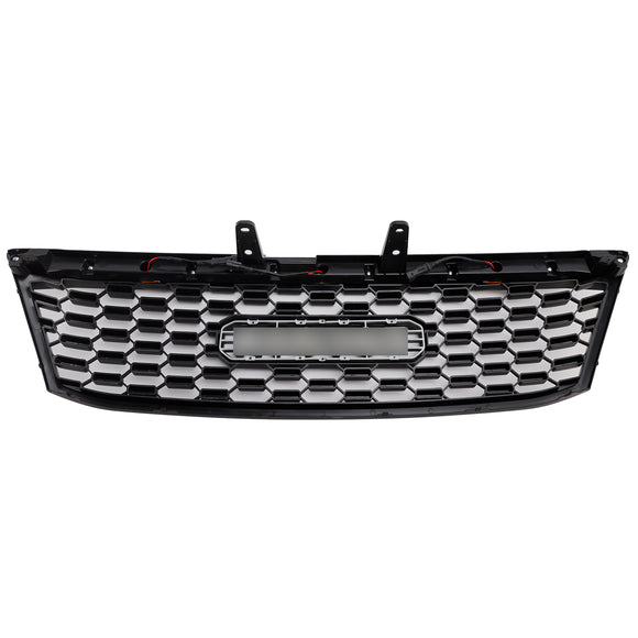 2005-2011 Toyota Hilux N70 Grille avant nid d'abeille noir mat grille de pare-chocs avant avec LED + lettre