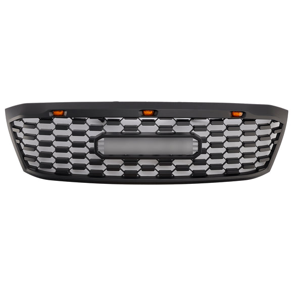 2005-2011 Toyota Hilux N70 Grille avant nid d'abeille noir mat grille de pare-chocs avant avec LED + lettre