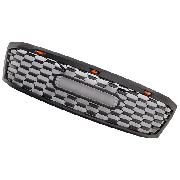 2005-2011 Toyota Hilux N70 Grille avant nid d'abeille noir mat grille de pare-chocs avant avec LED + lettre
