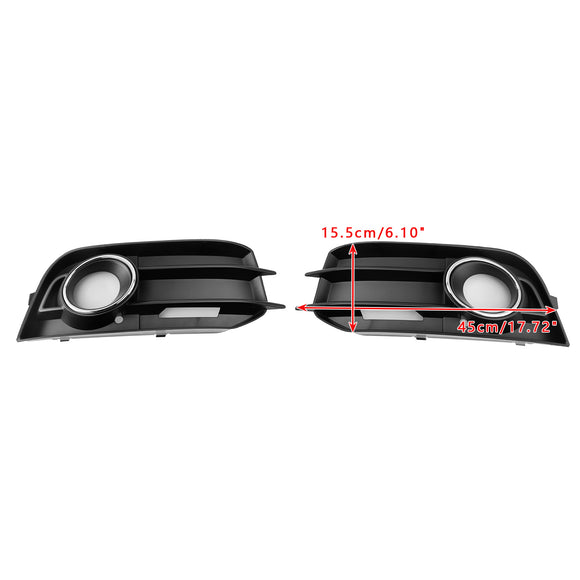 Audi A1 8X 2010-2014 Griglia fendinebbia paraurti anteriore a nido d'ape nera Griglia di copertura inferiore 8X0807681A 8X0807682A