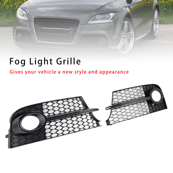 2011-2014 Audi TT MK2 S-Line/TTS nid d'abeille pare-chocs avant antibrouillard calandre inférieure noire couvercle de calandre