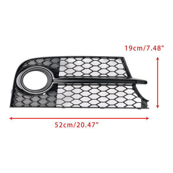2011-2014 Audi TT MK2 S-Line/TTS nid d'abeille pare-chocs avant antibrouillard calandre inférieure noire couvercle de calandre