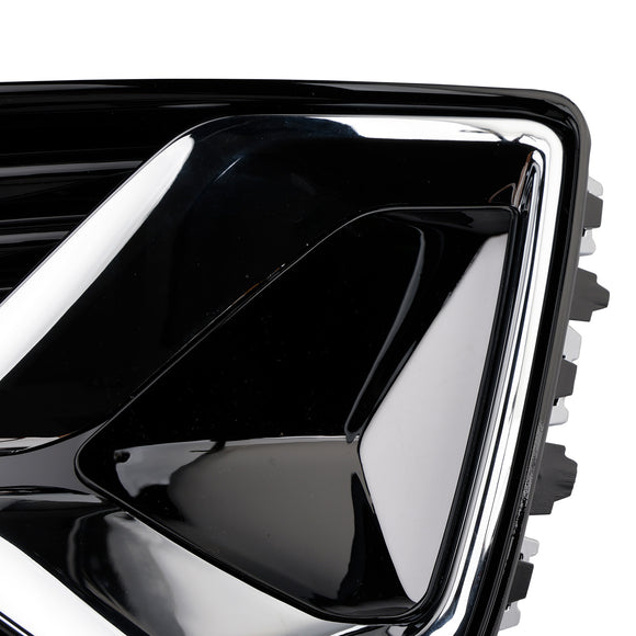 2018-2024 Audi A6 Standard C8 2PCS Paraurti anteriore Griglia inferiore Copertura fendinebbia Griglia nera