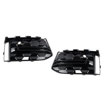 2023-2025 Audi A6 S Line/S6 C8 Facelift Parachoques delantero Rejilla inferior 2PCS Parrilla de luz antiniebla Parrilla de cubierta negra