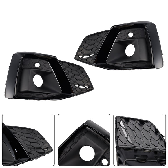 2020-2023 Audi A5 SLine / S5 Honeycomb Fog Light Grille 2PCS Front Bumper Lower Cover Black Grille 8W6807682T3Q7