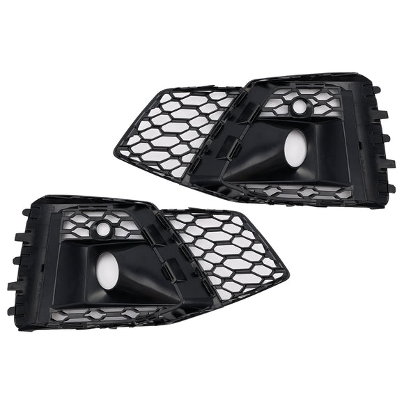 2020-2023 Audi A5 SLine / S5 Honeycomb Fog Light Grille 2PCS Front Bumper Lower Cover Black Grille 8W6807682T3Q7