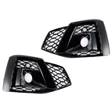 Griglia fendinebbia a nido d'ape Audi A5 SLine/S5 2020-2023, 2 pezzi, copertura inferiore paraurti anteriore, griglia nera 8W6807682T3Q7