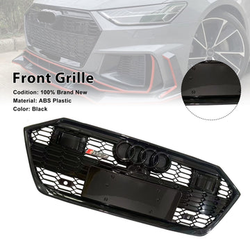 Griglia nera per paraurti anteriore Audi A7 S7 C8 2019-2024 con ACC - 0